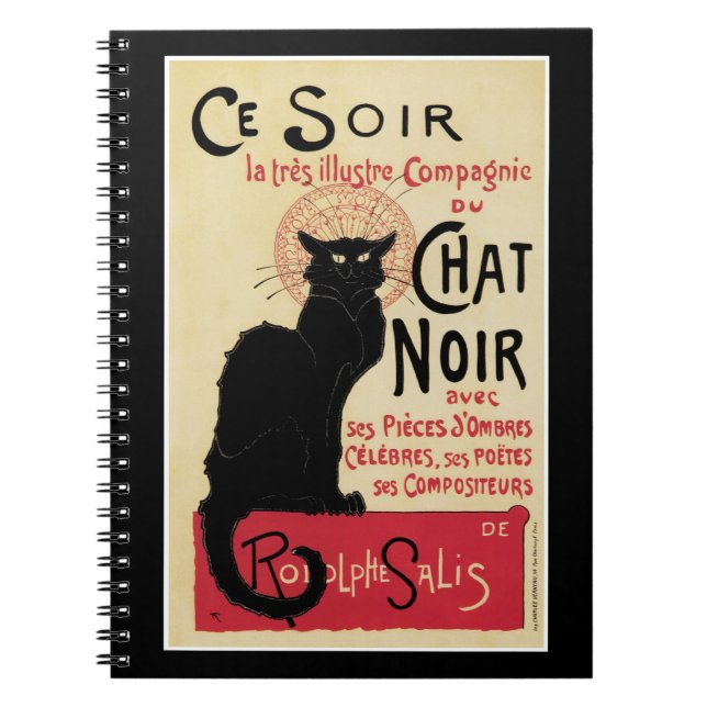 Caderno Espiral Chat Noir (Frente)