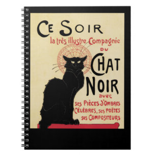 Caderno Espiral Chat Noir