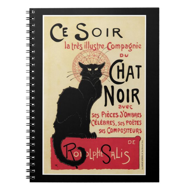 Caderno Espiral Chat Noir~Black Cat (Frente)