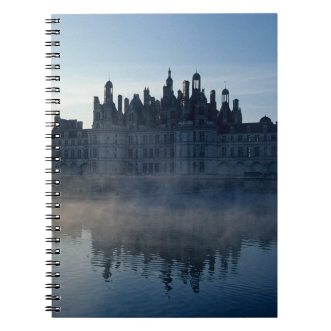 Caderno Espiral Chateau Chambord de madrugada, Loir-et-Cher, Loire (Frente)