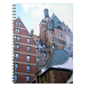 Caderno Espiral Chateau Frontenac, Quebec, Canadá