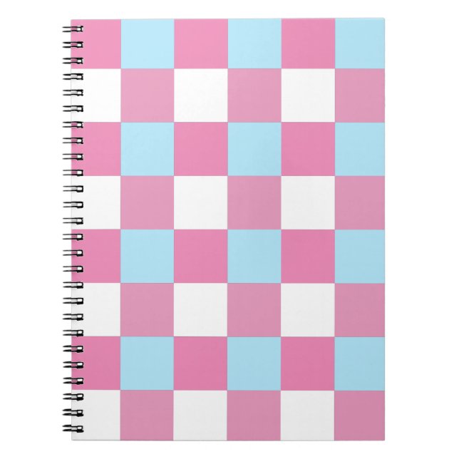 Caderno Espiral Checkerboard Pattern  (Frente)