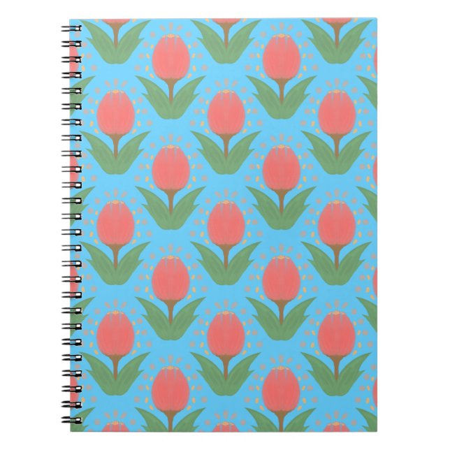 Caderno Espiral Cheerful Tulips Spiral Photo Notebook (Frente)