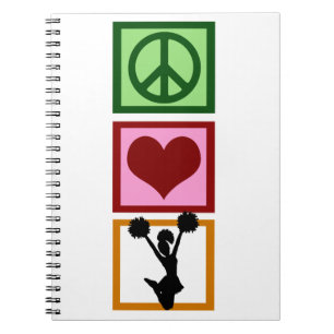Caderno Espiral Cheerleading do amor da paz