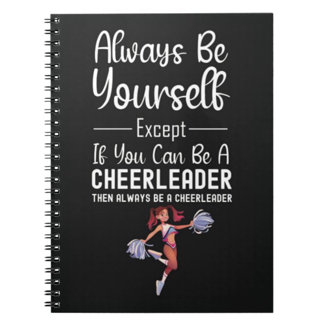 Caderno Espiral Cheerleading Gifts For Team Cheerleader Sports (Frente)