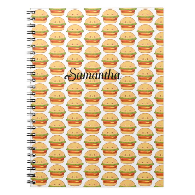 Caderno Espiral Cheeseburger Gato (Frente)