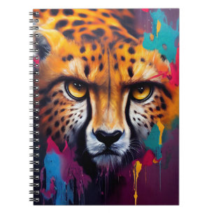 Caderno Espiral Cheetah Animal Discovery Adventure Nature Planet