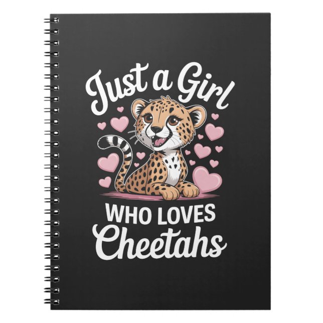 Caderno Espiral Cheetah Funny Quote  (Frente)