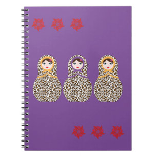 Caderno Espiral Cheetah Matryoshka
