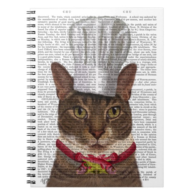 Caderno Espiral Chef de Gato (Frente)