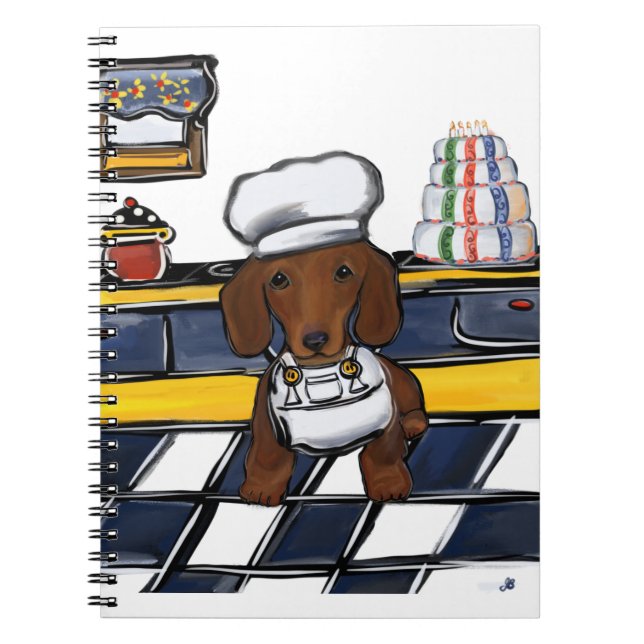 Caderno Espiral Chef Doxie Vermelho (Frente)