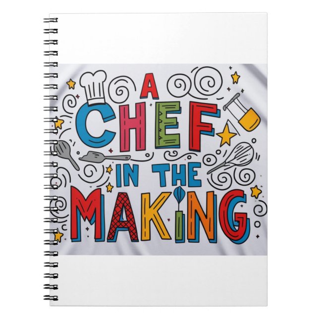 Caderno Espiral Chef em formação (Frente)