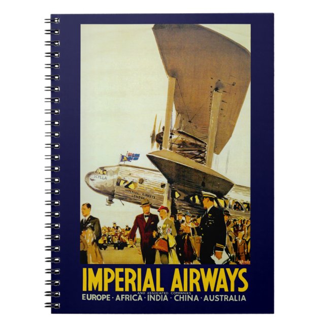 Caderno Espiral Chegada da Imperial Airways (Frente)