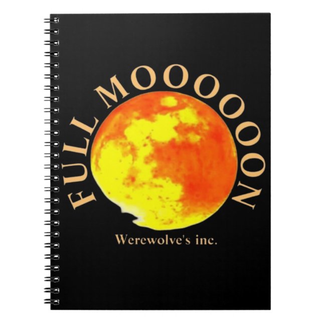 CADERNO ESPIRAL CHEIO MOOON WEREWOLVES INC (Frente)