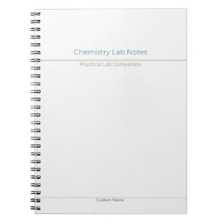 Caderno Espiral Chemistry Lab Notes – Custom Name