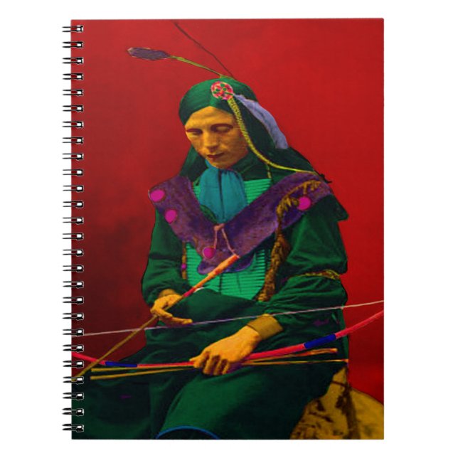 Caderno Espiral Cherokee Indian Pop Art (Frente)