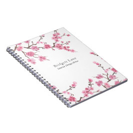 Caderno Espiral Cherry Blossom Bloom | Nome + Título