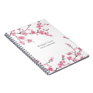 Caderno Espiral Cherry Blossom Bloom Nome + Título