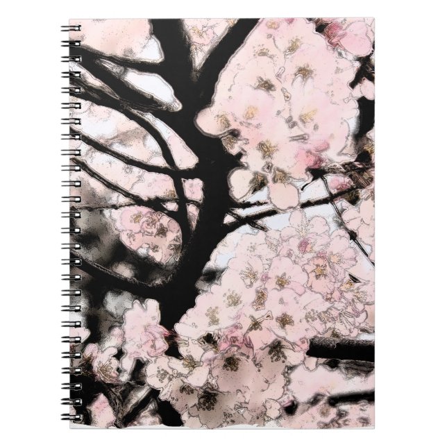 Caderno Espiral Cherry Blossom Editado (Frente)