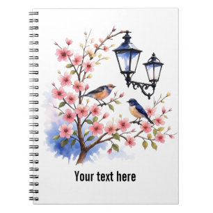 Caderno Espiral Cherry Blossoms Modelo