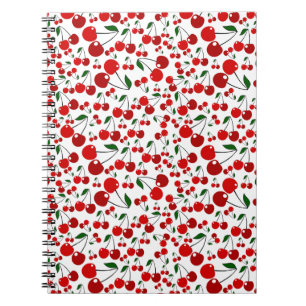 Caderno Espiral Cherry Pattern