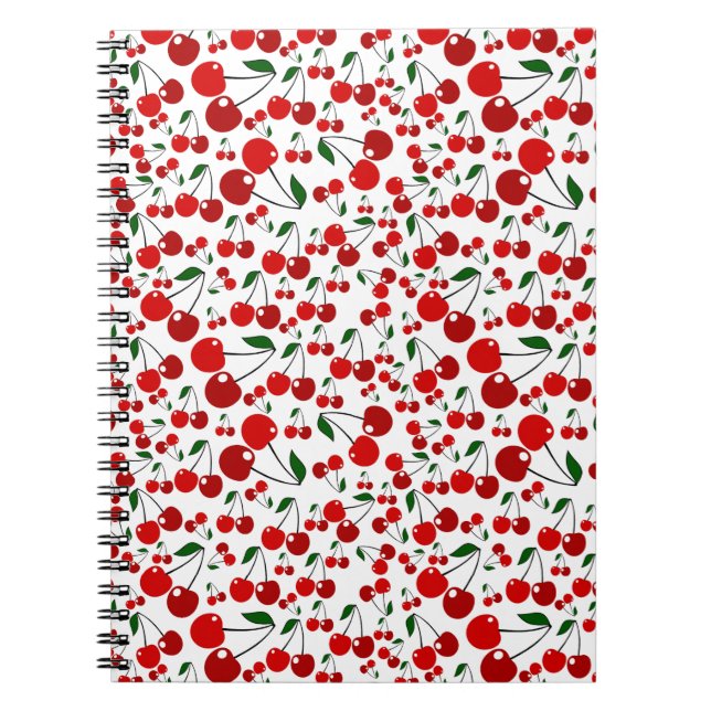 Caderno Espiral Cherry Pattern (Frente)