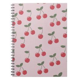 Caderno Espiral Cherry Pattern