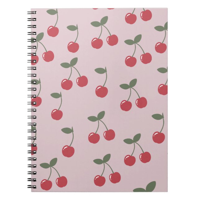 Caderno Espiral Cherry Pattern (Frente)