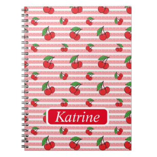 Caderno Espiral Cherry Pattern