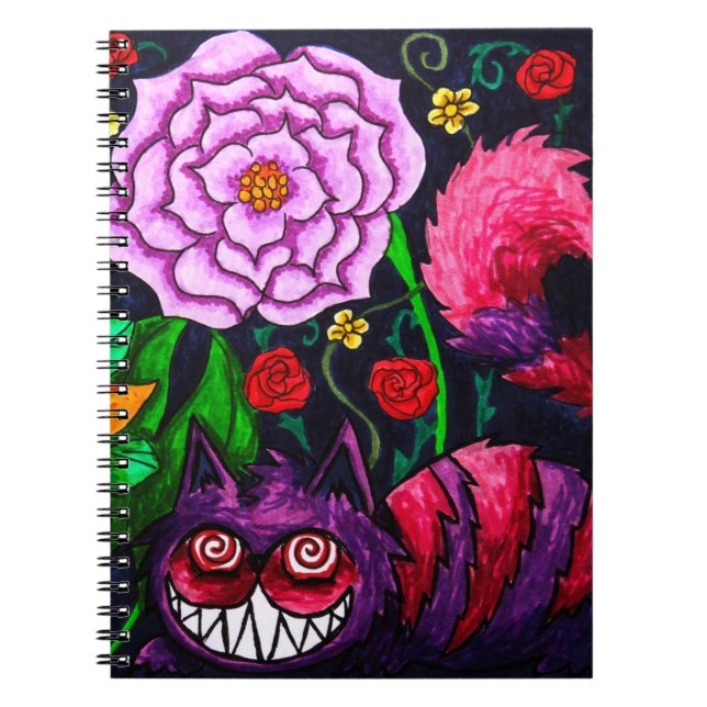 Caderno Espiral Cheshire Cat Spiral Note Book 6.5 x 8.75 (Frente)