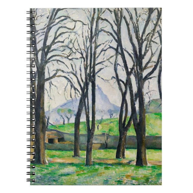 Caderno Espiral Chestnut trees, Famous painting (Frente)