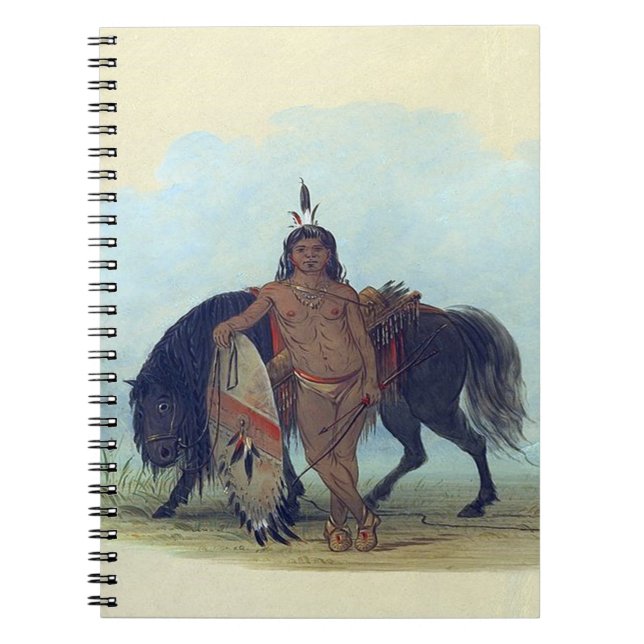 Caderno Espiral Cheyenne Indian Warrior (Frente)