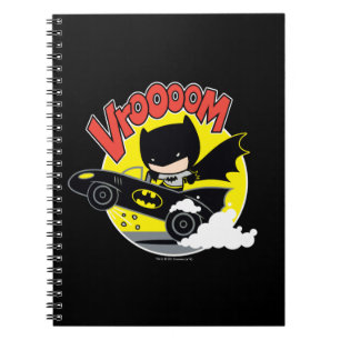 Caderno Espiral Chibi Batman No Batmobile