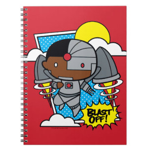 Caderno Espiral Chibi Cyborg Desliga!
