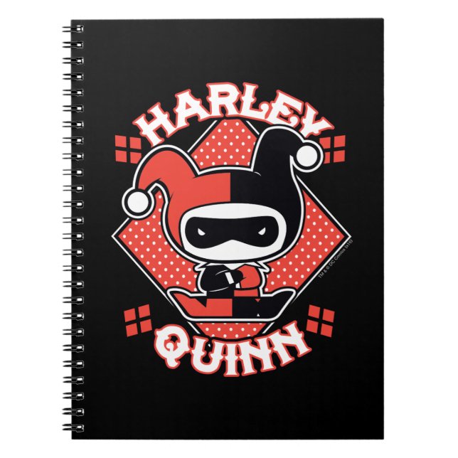 Caderno Espiral Chibi Harley Quinn Splits (Frente)