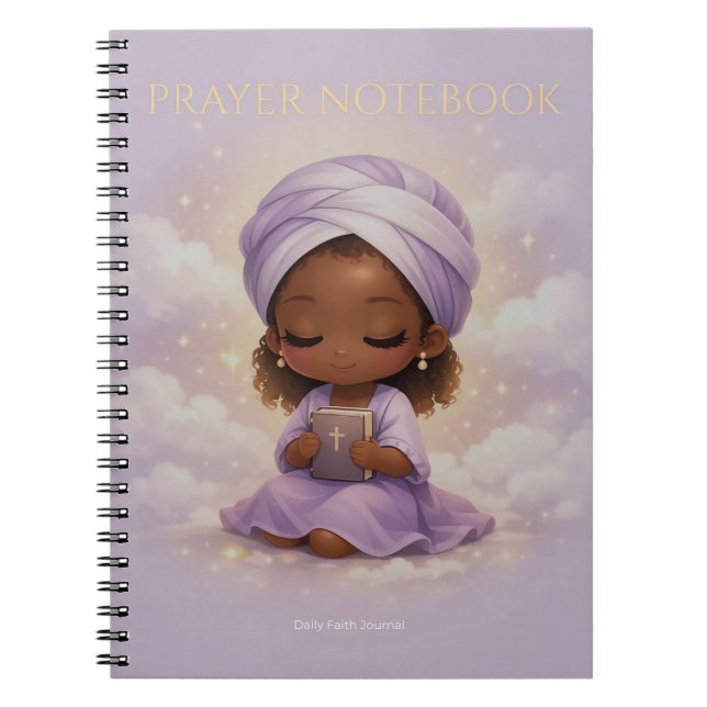 Caderno Espiral Chibi Prayer Journal Notebook (Frente)