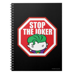 Caderno Espiral Chibi - Sinal "Stop The Joker"