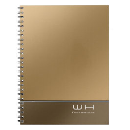 Caderno Espiral Chic Modern Business Brown