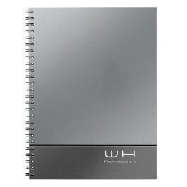 Caderno Espiral Chic Modern Business Silver