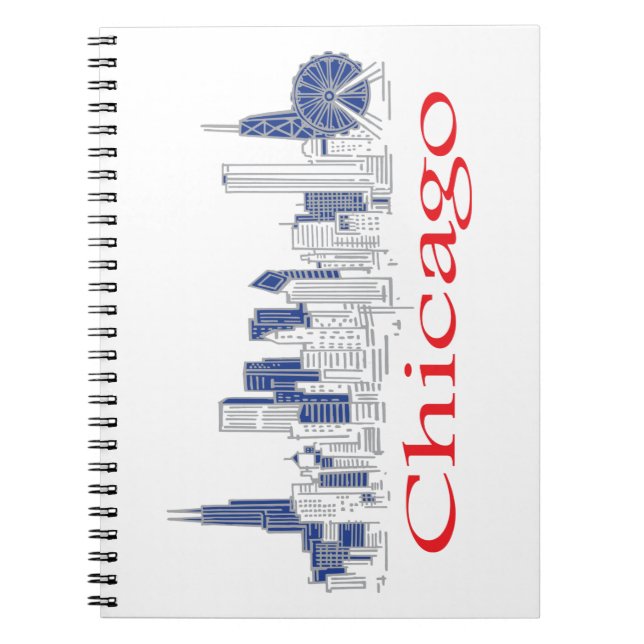 Caderno Espiral Chicago-Skyline (Frente)
