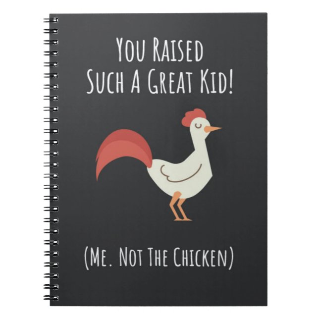Caderno Espiral Chicken Mom Gifts Lover Farm Animals For Her Mama (Frente)