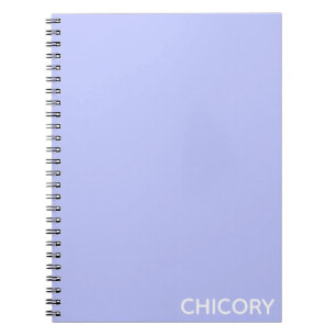 Caderno Espiral Chicória - Nome a azul da flor