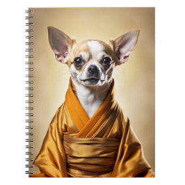 Caderno Espiral Chihuahua Budista