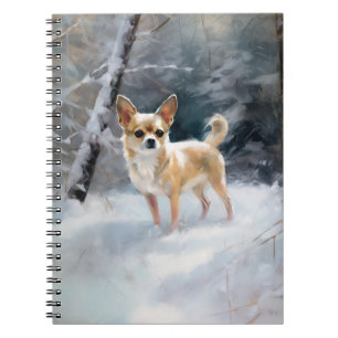 Caderno Espiral Chihuahua deixa nevar o Natal