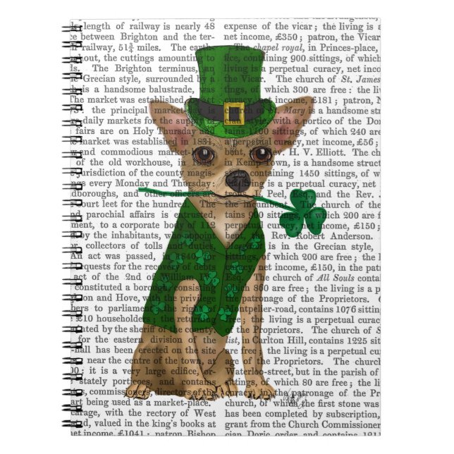 Caderno Espiral Chihuahua Leprechaun (Frente)