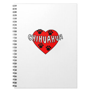 Caderno Espiral Chihuahua Love