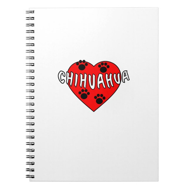 Caderno Espiral Chihuahua Love (Frente)