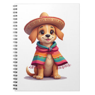 Caderno Espiral Chihuahua México Cinco de Mayo Cachorro Engraça