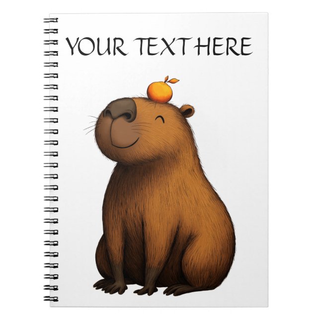 Caderno Espiral Chill Vibes Capybara Notebook (Frente)