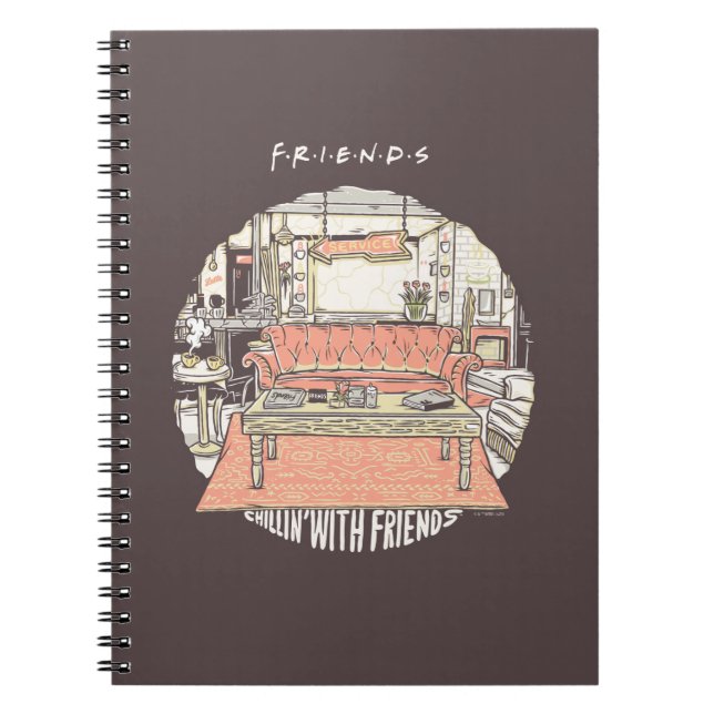 Caderno Espiral Chillin' com FRIENDS™ Cartoon (Frente)